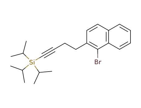 Silane, [4-(1-bromo-2-naphthalenyl)-1-butynyl]tris(1-methylethyl)-