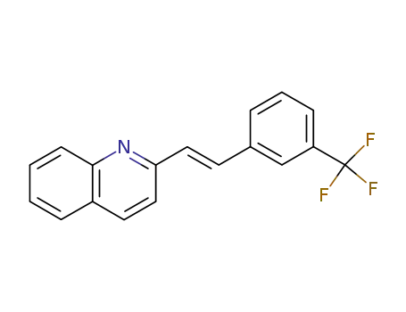 Molecular Structure of 450-70-4 ((E)-2-(3-(trifluoromethyl)styryl)quinoline)