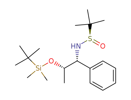 (R<sub>S</sub>,2S)-2-methyl-propane-2-sulfinic acid [2-(tert-butyl-dimethyl-silanyloxy)-1-phenyl-propyl]-amide