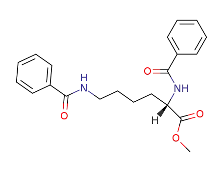 (S)-2,6-Bis-benzoylamino-hexanoic acid methyl ester