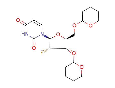 2'-deoxy-2'-fluoro-3',5'-di-O-tetrahydropyranyl-β-L-uridine