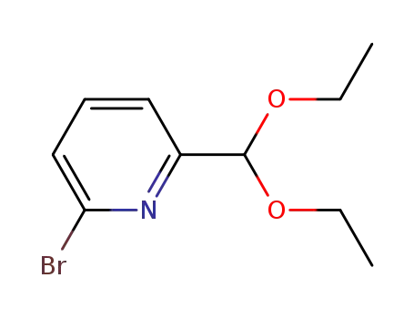 Molecular Structure of 147133-45-7 (2-bromo-6-(diethoxymethyl)pyridine)