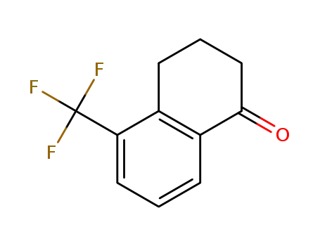 Molecular Structure of 885268-02-0 (5-Trifluoromethyl-1-tetralone)
