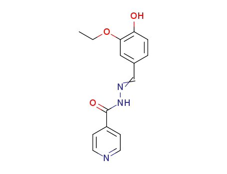 N-[(3-ethoxy-4-oxo-1-cyclohexa-2,5-dienylidene)methyl]pyridine-4-carbohydrazide