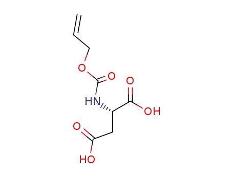Molecular Structure of 141996-68-1 (L-Aspartic acid, N-[(2-propenyloxy)carbonyl]-)