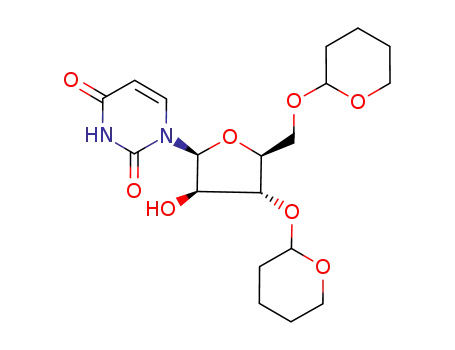 1-[(2S,3R,4R,5S)-3-Hydroxy-4-(tetrahydro-pyran-2-yloxy)-5-(tetrahydro-pyran-2-yloxymethyl)-tetrahydro-furan-2-yl]-1H-pyrimidine-2,4-dione