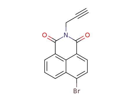 Molecular Structure of 1236253-27-2 (6-bromo-2-(prop-2-yn-1-yl)-1H-benzo[de]isoquinoline-1,3(2H)-dione)