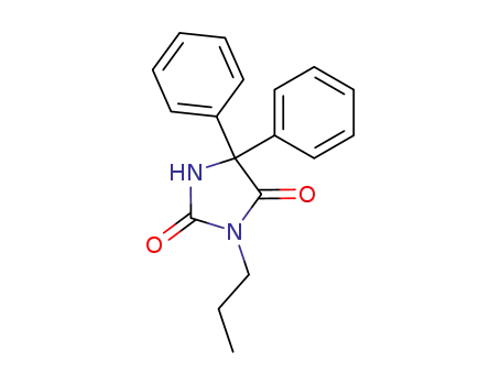 Molecular Structure of 62053-81-0 (2,4-Imidazolidinedione, 5,5-diphenyl-3-propyl-)