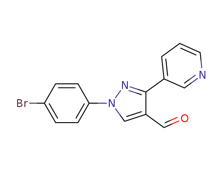 1-(4-bromophenyl)-3-(pyridin-3-yl)-1H-pyrazole-4-carbaldehyde