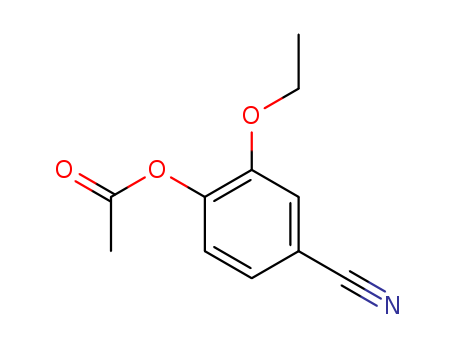 Benzonitrile,4-(acetyloxy)-3-ethoxy- cas  5438-50-6