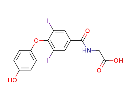 <i>N</i>-[4-(4-hydroxy-phenoxy)-3,5-diiodo-benzoyl]-glycine