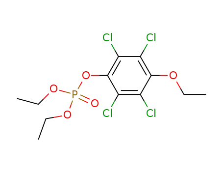 Molecular Structure of 58521-24-7 (phosphoric acid-(4-ethoxy-2,3,5,6-tetrachloro-phenyl ester)-diethyl ester)
