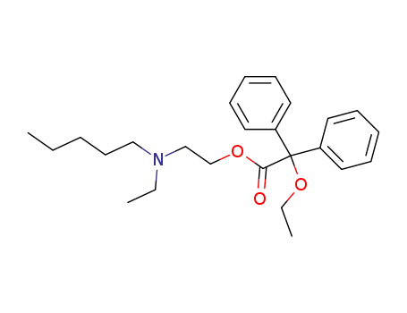 Molecular Structure of 95961-63-0 (α-Ethoxy-diphenylessigsaeure-<2-(ethyl-pentyl-amino)-ethylester>)