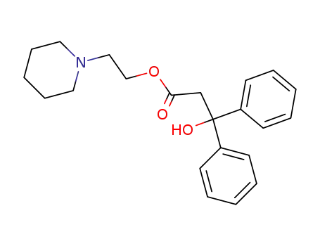 3-hydroxy-3,3-diphenyl-propionic acid-(2-piperidino-ethyl ester)