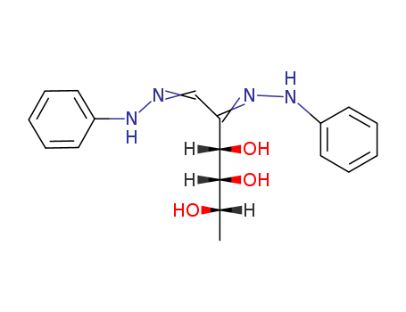 L-lyxo-Hexos-2-ulose,6-deoxy-, bis(phenylhydrazone) (9CI) cas  6035-61-6
