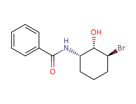 (+/-)-<i>N</i>-(3<i>t</i>-bromo-2<i>c</i>-hydroxy-cyclohex-<i>r</i>-yl)-benzamide