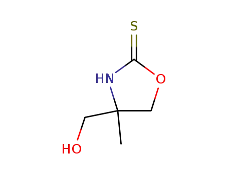 4-hydroxymethyl-4-methyl-oxazolidine-2-thione