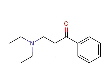 Molecular Structure of 38847-75-5 (1-Propanone, 3-(diethylamino)-2-methyl-1-phenyl-)