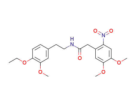 (4,5-dimethoxy-2-nitro-phenyl)-acetic acid-(4-ethoxy-3-methoxy-phenethylamide)