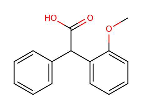 Molecular Structure of 6941-66-8 ((2-methoxyphenyl)(phenyl)acetic acid)