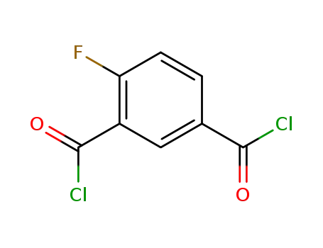 Molecular Structure of 327-94-6 (4-Fluorobenzene-1,3-dioyl dichloride)