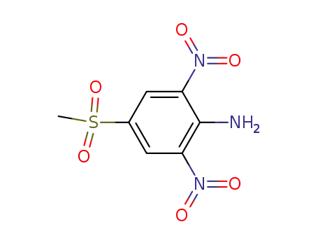 Molecular Structure of 42760-39-4 (Benzenamine, 4-(methylsulfonyl)-2,6-dinitro-)