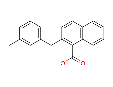 2-[(3-methylphenyl)methyl]naphthalene-1-carboxylic acid cas  69653-22-1
