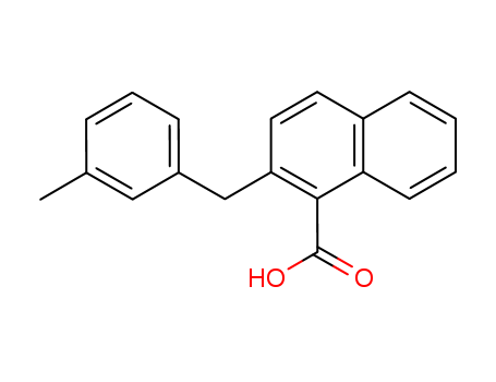 2-[(3-methylphenyl)methyl]naphthalene-1-carboxylic acid