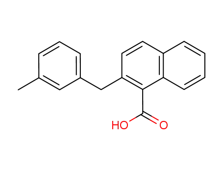2-(3-methylbenzyl)naphthalene-1-carboxylic acid