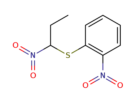 Molecular Structure of 5437-72-9 (1-nitro-2-[(1-nitropropyl)sulfanyl]benzene)