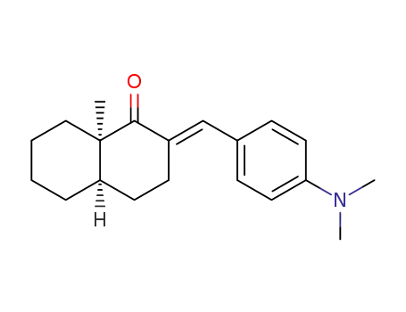 (+/-)-2-((<i>E</i>)-4-dimethylamino-benzylidene)-8a-methyl-(4a<i>r</i>,8a<i>c</i>)-octahydro-naphthalen-1-one