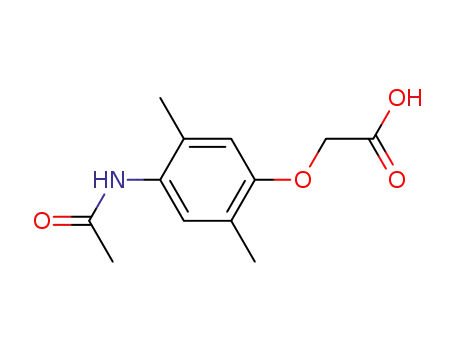 Molecular Structure of 861296-03-9 ((4-acetylamino-2,5-dimethyl-phenoxy)-acetic acid)