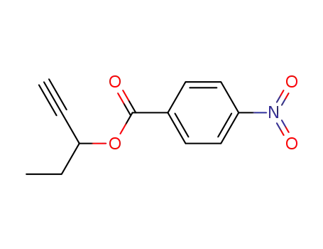 Molecular Structure of 42969-25-5 (pent-1-yn-3-yl 4-nitrobenzoate)
