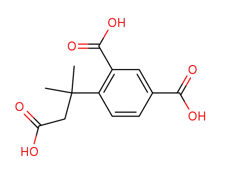 Molecular Structure of 855641-95-1 (4-(2-carboxy-1,1-dimethyl-ethyl)-isophthalic acid)