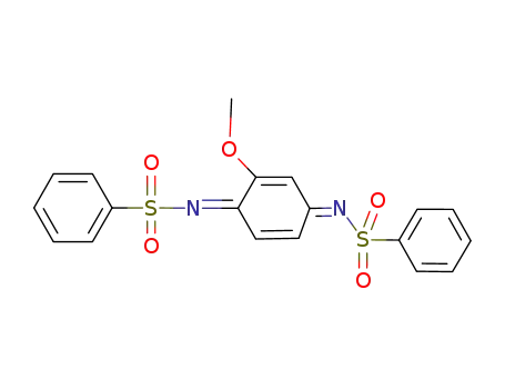 Molecular Structure of 83202-21-5 (methoxybenzoquinone bis(benzenesulfonimide))