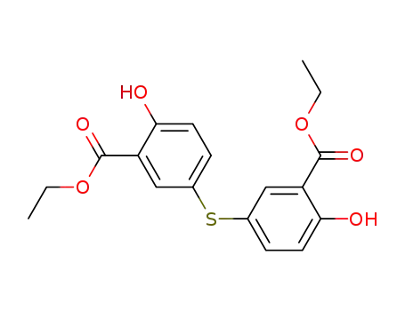 6,6-dihydroxy-3,3'-sulfanediyl-di-benzoic acid diethyl ester