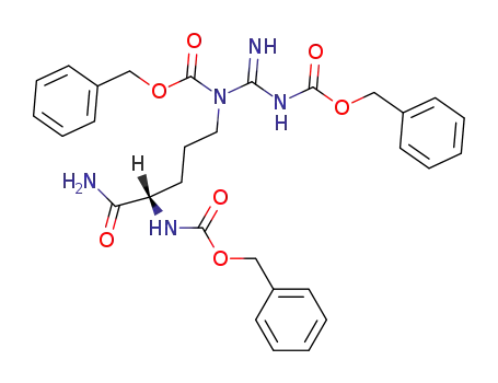 <i>N</i><sup>α</sup>,<i>N</i><sup>δ</sup>,<i>N</i><sup>ω</sup>-tris-benzyloxycarbonyl-L-arginine amide