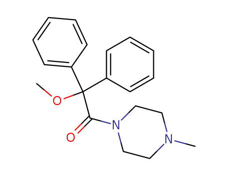 2-methoxy-1-(4-methylpiperazin-1-yl)-2,2-diphenyl-ethanone cas  19178-73-5