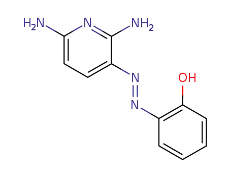 Molecular Structure of 61294-34-6 (Phenol, 2-((2,6-diamino-3-pyridinyl)azo)-)