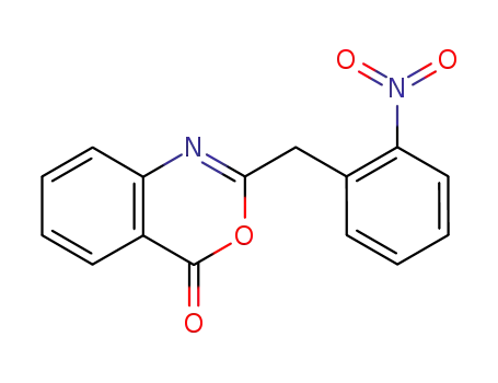 Molecular Structure of 854163-18-1 (2-(2-nitro-benzyl)-benz[<i>d</i>][1,3]oxazin-4-one)