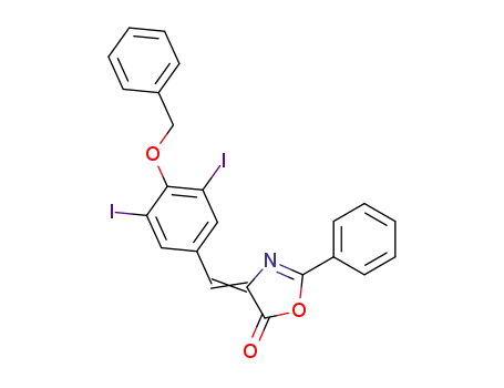 4-(4-benzyloxy-3,5-diiodo-benzylidene)-2-phenyl-4<i>H</i>-oxazol-5-one