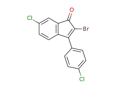 2-bromo-6-chloro-3-(4-chloro-phenyl)-inden-1-one