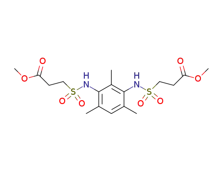 3,3'-(2,4,6-trimethyl-<i>m</i>-phenylenedisulfamoyl)-di-propionic acid dimethyl ester