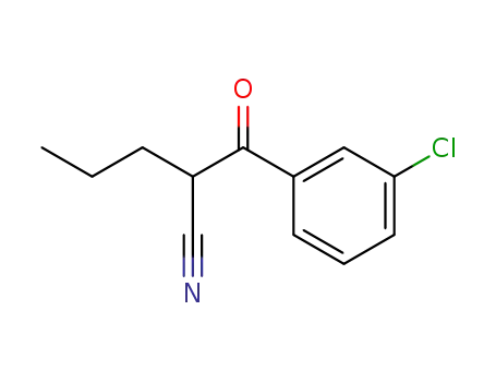 Molecular Structure of 96514-56-6 (Benzenepropanenitrile, 3-chloro-b-oxo-a-propyl-)