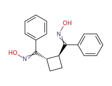 (+/-)-<i>trans</i>-1.2-bis-benzohydroximoyl-cyclobutane