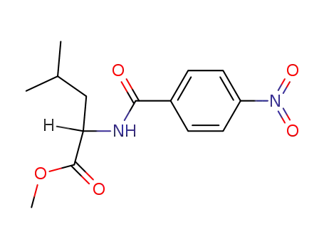 Molecular Structure of 34576-15-3 (<i>N</i>-(4-nitro-benzoyl)-DL-leucine methyl ester)