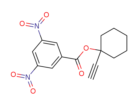Molecular Structure of 108012-61-9 (3,5-dinitro-benzoic acid-(1-ethynyl-cyclohexyl ester))