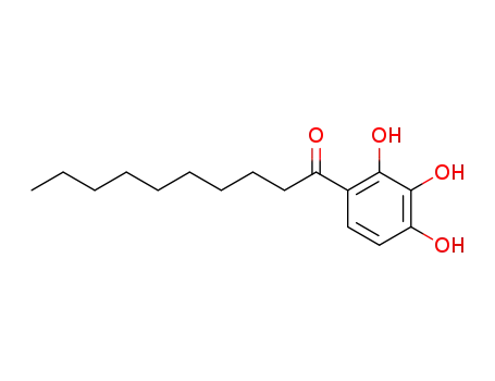 Molecular Structure of 1154-72-9 (1-(2,3,4-trihydroxyphenyl)decan-1-one)