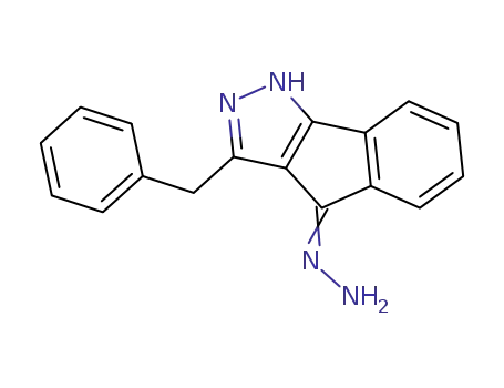 3-benzyl-1<sup>(2)</sup><i>H</i>-indeno[1,2-<i>c</i>]pyrazol-4-one hydrazone