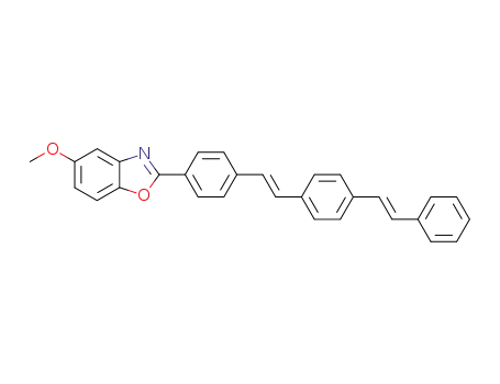 5-methoxy-2-[4-(4-<i>trans</i>-styryl-<i>trans</i>-styryl)-phenyl]-benzo[<i>d</i>]isoxazole